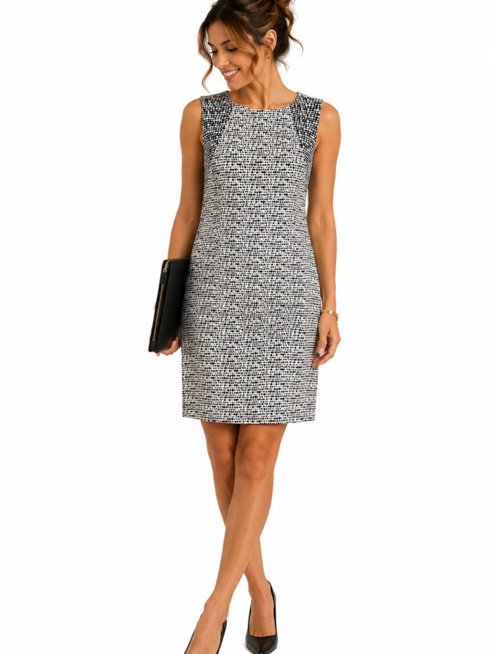 Banana Republic Womens  Fitted Dress Size 12 Lined Sleeveless Career Business